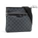  как новый Louis Vuitton LOUIS VUITTON Damier gla Fit Thomas наклонный .. сумка на плечо сумка "почтальонка" sakoshu черный PVC кожа N58028