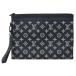  Louis Vuitton сумка мужской небольшая сумочка *tu*go- клатч монограмма Shadow темно-синий серия Louis Vuitton M83382 б/у 
