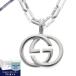 {P5 раз _16 день 10:59 до } Gucci колье GUCCI мужской Inter locking G подвеска серебряный 295710 J8400 8106