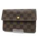  Louis Vuitton кошелек Louis Vuitton три складывать кошелек мелкие вещи Damier porutofoiyu*papieN61202 AB разряд для мужчин и женщин б/у .... бесплатная доставка три рисовое поле магазин 