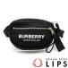  Burberry Logo принт сумка "body" 8021091 нейлон женский сумка-пояс черный прекрасный товар б/у 