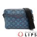  Louis * Vuitton Trio mesenja-M46604 монограмма Shadow женский сумка "почтальонка" темно-синий прекрасный товар б/у 