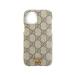  Gucci GUCCI смартфон кейс iPhone12 Pro кейс GGs шкив m парусина оттенок коричневого 