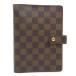  Louis Vuitton LOUIS VUITTON обложка для записной книжки Agenda MM Damier парусина eben