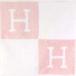 Hermes HERMES полотенце полотенце для рук H Logo хлопок белый / розовый 