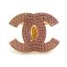  Chanel CHANEL шарф кольцо здесь Mark metal / стразы Gold / розовый 