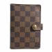  Louis Vuitton LOUIS VUITTON обложка для записной книжки Damier Agenda PM Damier парусина Brown 