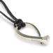  Gucci GUCCI колье серебряный 925/ кожа серебряный / черный 
