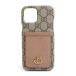  Gucci GUCCI смартфон кейс iPhone 12 Pro MAX кейс GGma-montoGGs шкив m парусина оттенок коричневого 
