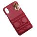  Christian Dior Christian Dior iPhone кейс iPhone X/XS кейс kana -ju кожа красный 