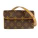  Louis Vuitton LOUIS VUITTON сумка-пояс ремень сумка небольшая сумочка f Rolland чай n монограмма парусина Brown 