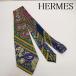  Hermes Vintage шарф рисунок шелк галстук Франция производства - 50134091 50134091