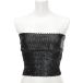  bare top tube top 9 M corresponding spangled × knitted tops lady's black beautiful goods |LYP member limitation sale |51IB99