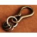  античный 2 -слойный кольцо имеется kalabina брелок для ключа ( bronze большой ) кольцо для ключей мужской женский античный Gold bronze крюк 