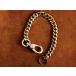  Short 33cm brass wallet chain flat wallet rope brass na ska n two -ply ring key chain drop handle purse short .
