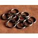 10 piece set iron made two -ply ring ( bronze color ) diameter 20mm antique double ring custom parts key holder key ring two -ply can 