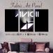  искусство парусина panel ткань интерьер DJ AVICII Avy -chiKygomashumero45×27cm 3 шт. комплект 