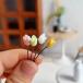  миниатюра тюльпан 4 шт. комплект 1/12 шкала Mini цветок кукольный дом цветок мелкие вещи цветок детали миниатюра цветок 