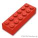  Lego детали продажа поотдельности #2456 блок 2 x 6: красный | LEGO. детали 