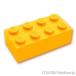  Lego детали продажа поотдельности #3001 блок 2 x 4: яркий свет orange | LEGO. детали 