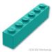  Lego детали продажа поотдельности #3009 блок 1 x 6: темный бирюзовый | LEGO. детали 