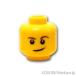  Lego детали продажа поотдельности #3626pb1286 Mini fig head - Brown . шерсть. niyali лицо : желтый | LEGO. детали 