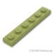  Lego детали продажа поотдельности #3666 plate 1 x 6: оливковый зеленый | LEGO. детали 