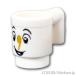  Lego детали продажа поотдельности #3899pb006 cup - chip ( Beauty and the Beast ): белый | LEGO. детали 
