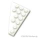  Lego детали продажа поотдельности #48205 Wedge plate 6 x 4 - правый : белый | LEGO. детали 
