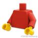 Lego детали продажа поотдельности #973c002 простой торс -re дверь m/ желтый рука : красный | LEGO. детали 