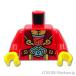 Lego детали продажа поотдельности #973pb6524c01 торс - большой манто . medium azur пряжка : красный | LEGO. детали 