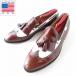 высший класс USA производства John камень &amp;ma-fi-ARISTOCRAFT стеганый кисточка wing ширина .28.5cm Loafer туфли без застежки обувь D143-32-0064