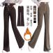  защищающий от холода теплый flare pants теплый защищающий от холода стиль выше высота рост осень-зима женский офис длинные брюки маленький видеть . обратная сторона ворсистый прекрасный ножек теплоизоляция леггинсы хлеб 