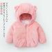  пальто baby обратная сторона боа толстый обратная сторона ворсистый костюм мульт-героя ребенок жакет длинный рукав с капюшоном . Zip выше передний застежка-молния открытие и закрытие теплый зимний костюм теплоизоляция защищающий от холода 