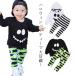  baby Kids 2 позиций комплект выставить Halloween привидение san мужчина длинный рукав окантовка длинный футболка леггинсы младенец тонкий симпатичный маскарадный костюм костюм 