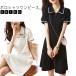  Golf одежда One-piece Polo One-piece женский рубашка-поло туника короткий рукав Polo воротник половина молния карман нет A линия спорт высокий ue