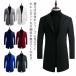  Пальто Честерфилд воротник-стойка весна осень tailored jacket длинное пальто длинный жакет мужской внешний бизнес casual весна одежда осень одежда зима 