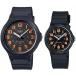 . покупка CASIO Standard Casio стандартный аналог кварц пара часы наручные часы резиновая лента черный / orange иностранная модель MW-240-4B/MQ-71-4B