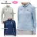  Munsingwear одежда Munsingwear MG5FLS31L женский рубашка-поло с длинным рукавом тепловое хранение теплоизоляция . пот стрейч UV cut водоотталкивающий Golf одежда спорт одежда осень-зима 