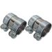 BRIGHTZ 65Φ хомут глушителя 2PC промежуточный труба muffler joint рукав универсальный собственное производство в единственном экземпляре универсальный подключение удлинение MUF-JOI-005-2PC