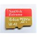 SANDISK микро SD карта SDXC64GB Extreme CLASS10/UHS-3/V30/A2