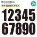 4 wheel for competition number number cutting sticker vertical approximately 300mm type 0~9 same figure 3 pieces set 