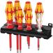 Wera-05006147001 7 шт. комплект Driver Kraftform Plus серии 100 подставка имеется инструмент для изоляции 