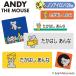  имя наклейка мышь. ANDY non утюг бирка для ткань стирка OK утюг не необходимо европейская одежда одежда бесплатная доставка PR