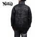 Norton Norton PU жакет 253N1703 Logo вышивка PU кожа объем шея с хлопком жакет Biker черный 