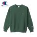 Champion Champion футболка тренировочный обратная сторона ворсистый одноцветный one отметка Logo (C3-W005) спортивная фуфайка вырез лодочкой мужской American Casual темно-зеленый 