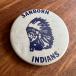  жестяная банка значок Vintage SANBORN INDIANS PINBACK Vintage Vintage античный America б/у одежда смешанные товары предприятие предмет колледж USA индеец z