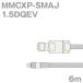 Ʊ�������֥�1.5DQEV MMCXP-SMAJ (SMAJ-MMCXP) 6m (����ԡ�����:50��) 1.5DQEV�ù������ʥĥ꡼�ӥ�å�