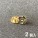  badge catch reverse side metal fittings butterfly tuck butterfly tuck Gold 2 piece insertion 