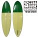 SCELL cell серфинг доска для серфинга вентилятор панель mid length GR 7'0 зеленый retro ласты есть FCS начинающий начинающий 